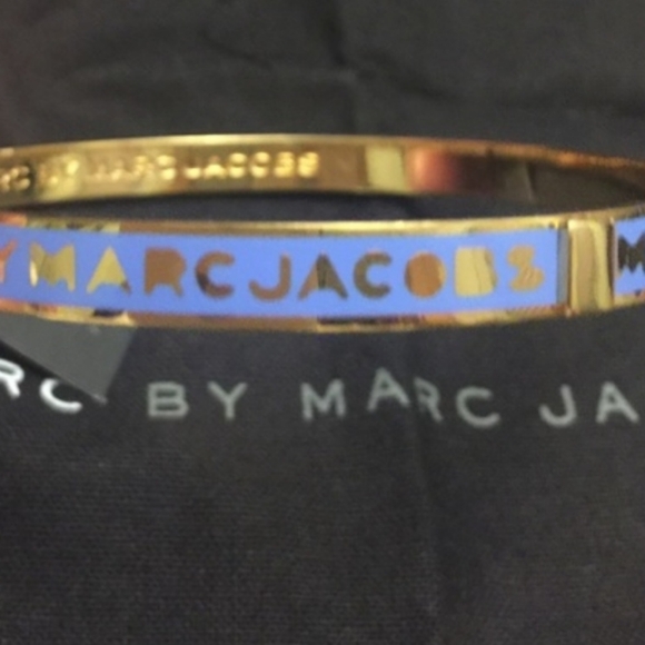 SOLD Marc By Marc Jacobs Gold and Blue Enamel Bracelet and Necklace NWOT - Picture 5 of 5